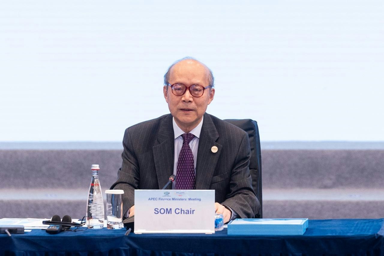 APEC财长会议开幕,APEC高官会主席陈旭。(梁鹏威摄)