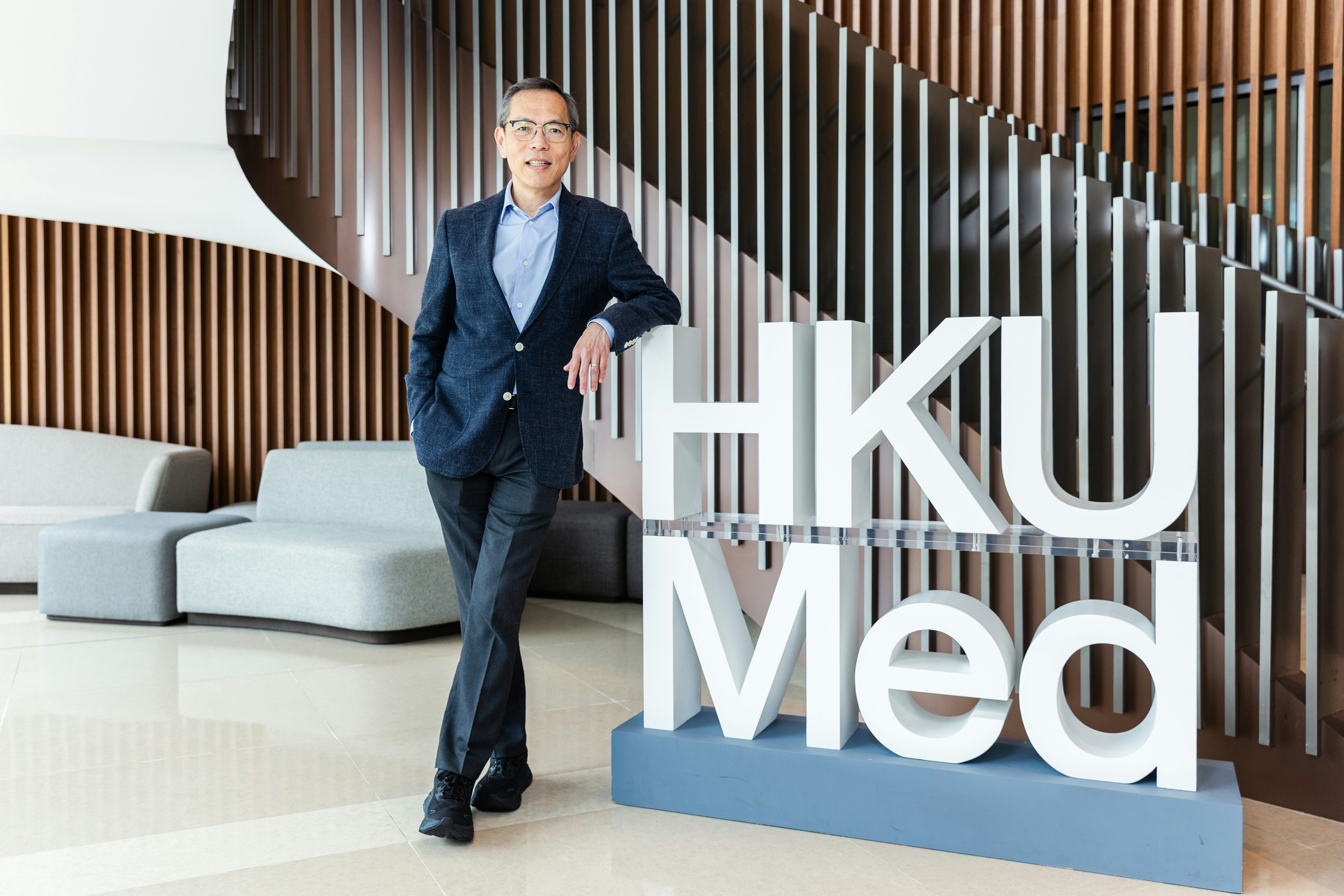 刘泽星从2023年12月起担任港大医学院院长。(黄宝莹摄)
