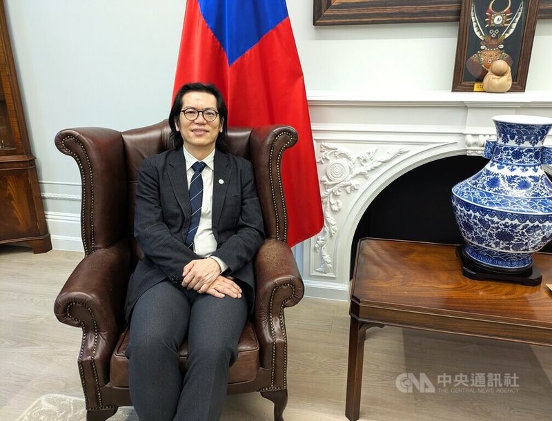 国科会副主委陈炳宇访问英国，2日在伦敦见证台英「科学创新及技术协议」（SITA）签署后，在驻英代表处接受中央社专访。中央社记者陈韵聿伦敦摄　115年10月3日