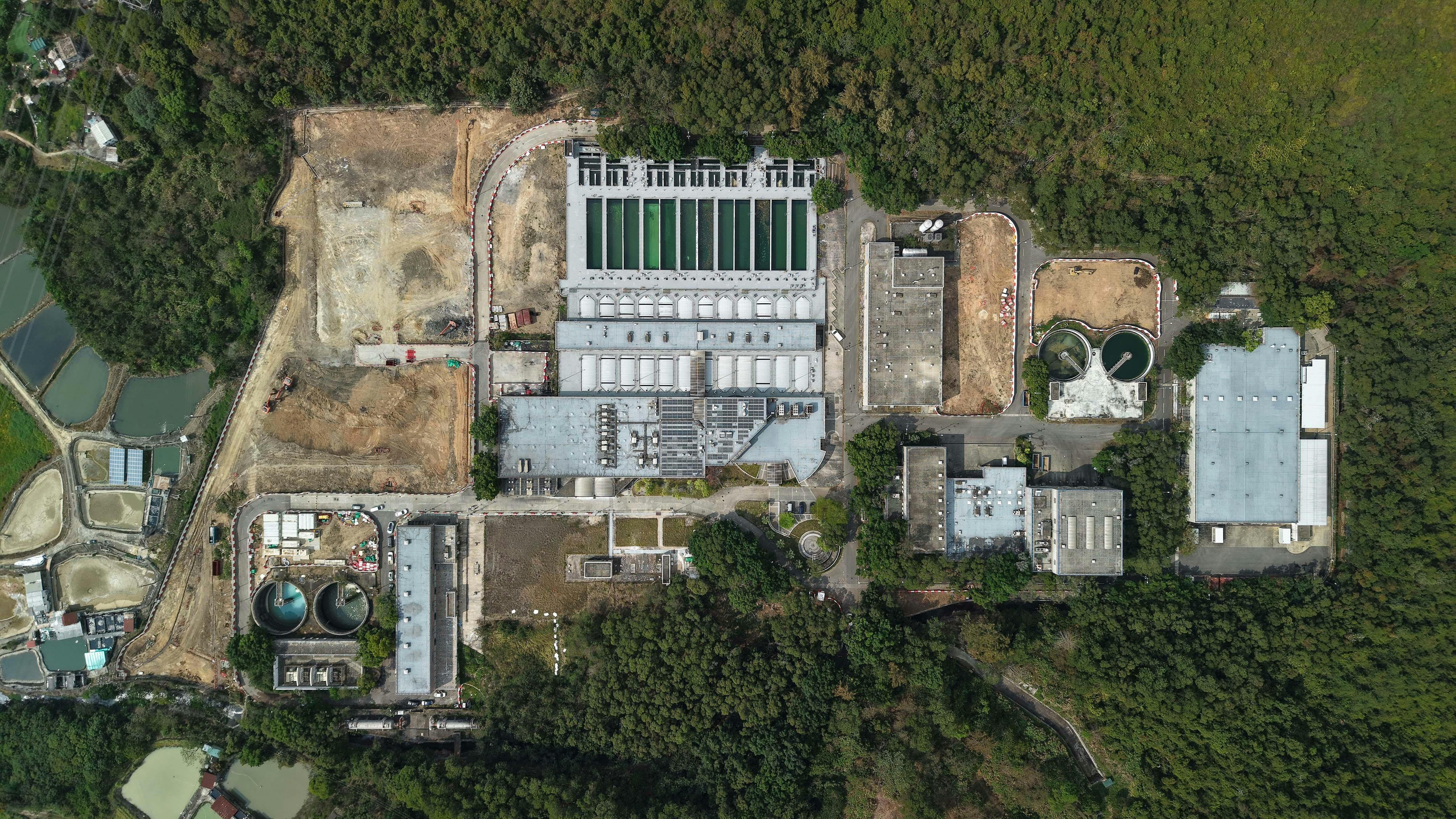 牛潭尾滤水厂扩建工程现正进行中