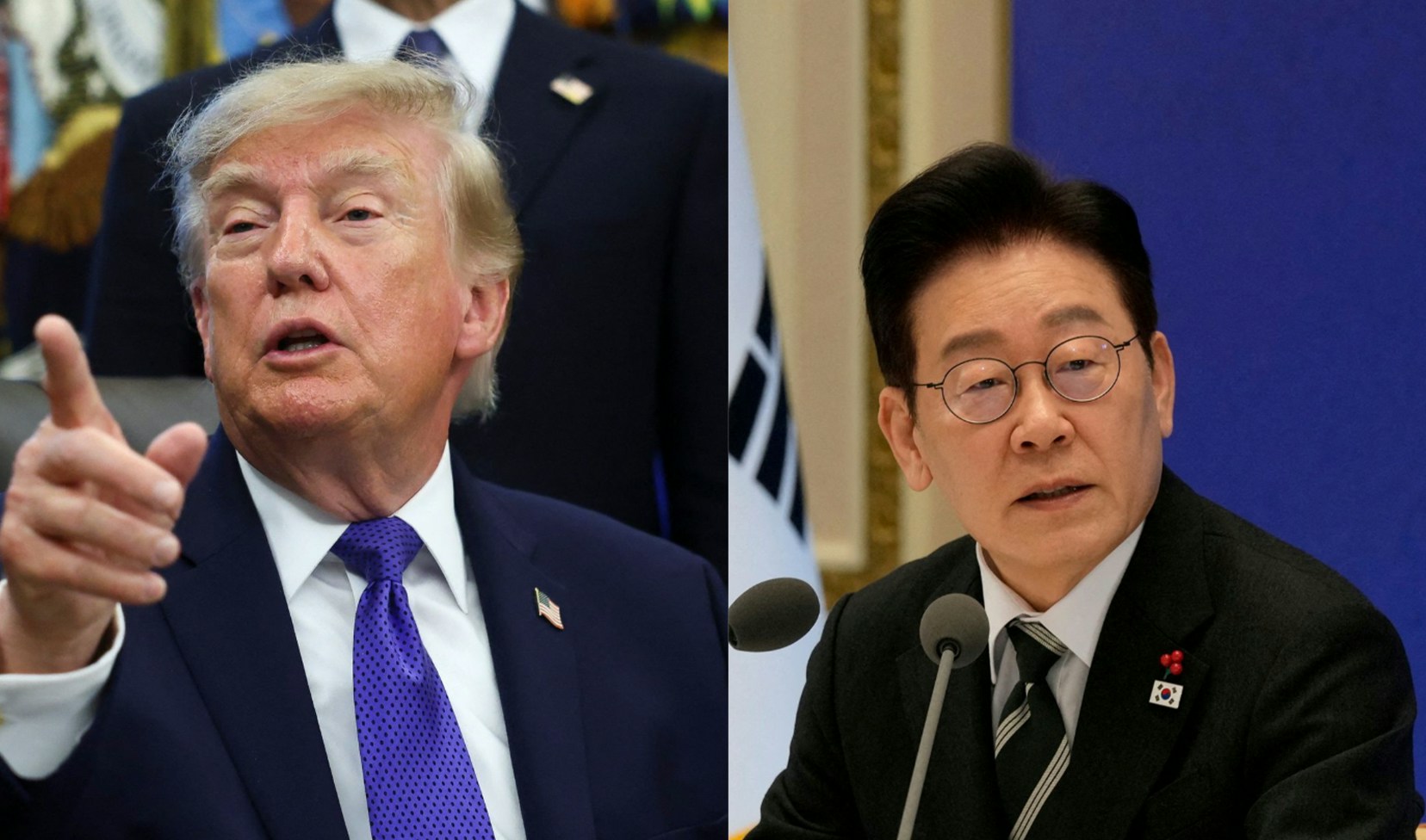 美国总统特朗普(Donald Trump,又译川普)9月30日单方面宣称韩国将在美国能源基建投资2,000亿美元(约1.56万亿港元),韩国总统李在明(Lee Jae Myung)翌日表明,部分项目的参与仍未定案。(Reuters)