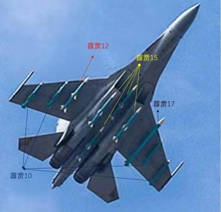 「中国军网」突然对外公开PL-17超远端空对空导弹。（中国军网）