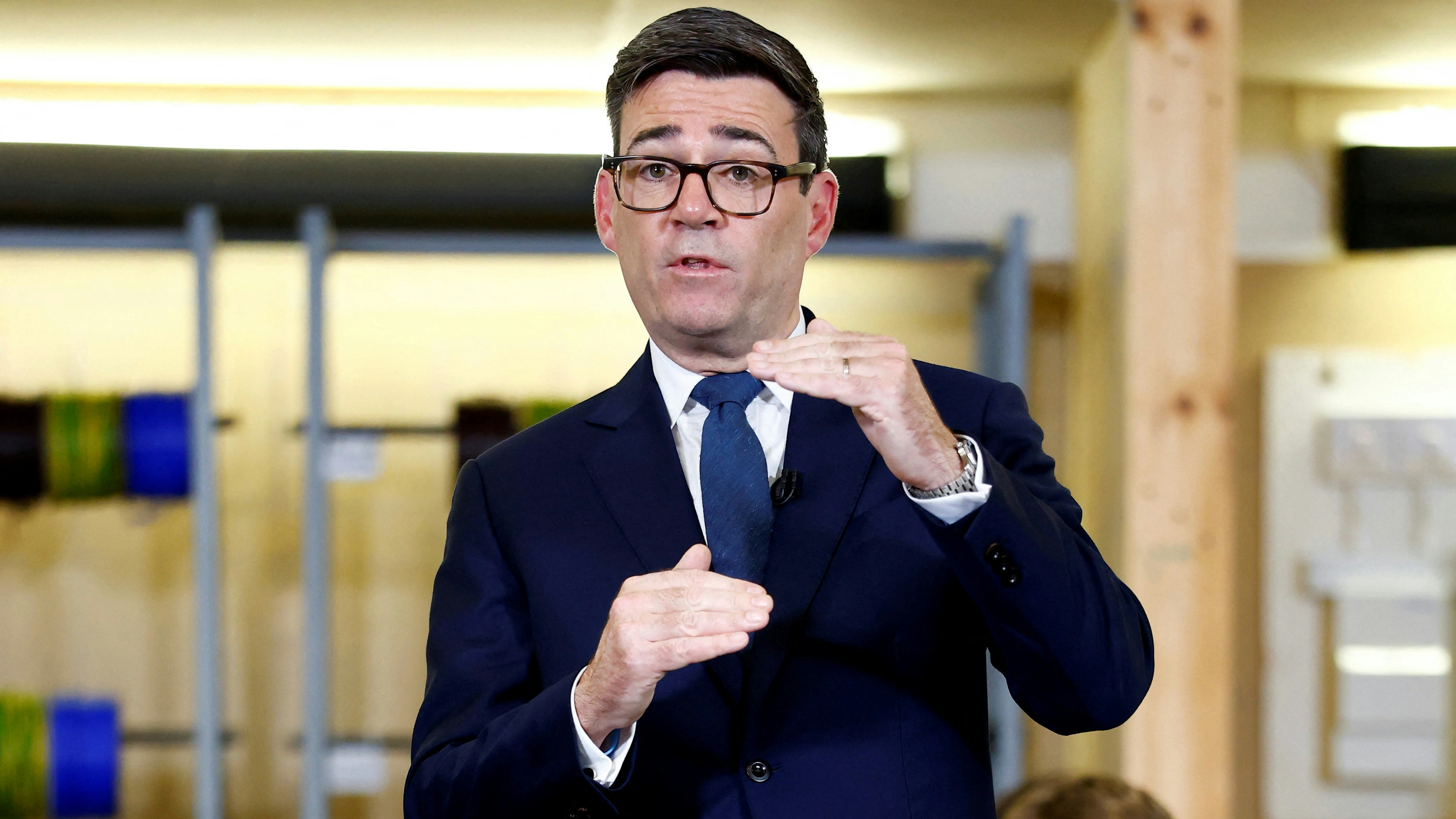 2026年10月16日，英国首相贝安德（Andy Burnham）在苏格兰发表一场聚焦于与苏格兰政府建立更紧密关系的演讲。（Reuters）