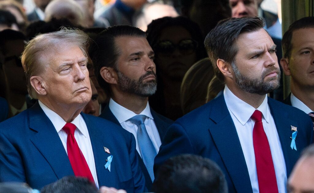 Donald Trump and JD Vance at the 2024 NYC 9 11 Remembrance Ceremony