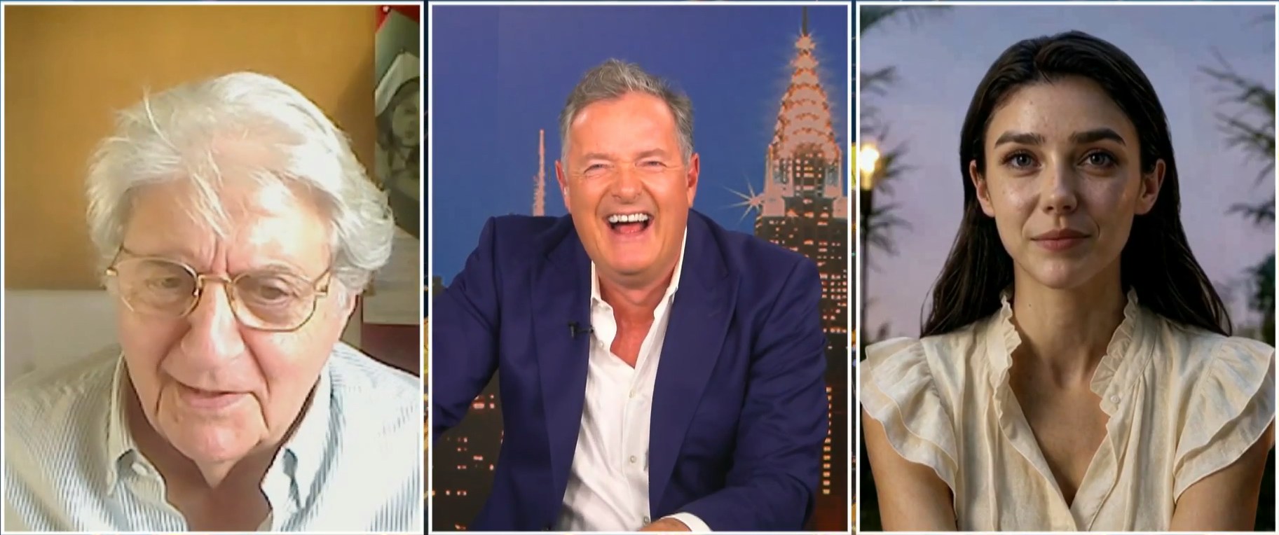 荷里活首位AI女演员Tilly Norwood节目途中突将语言切换为广东话，突如其来的「断线」让全场气氛瞬间冰冻、主持人错愕不已。事后她虽澄清仅是系统小故障，强调非刻意而为。（X@PiersUncensored）