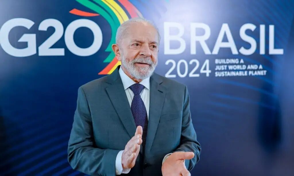 2024年，卢拉出席在里约热内卢举办的二十国集团峰会。（图源：Ricardo Stuckert / PR）