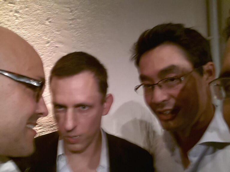Alexander Marten in discussion with Peter Thiel and Philipp Rösler