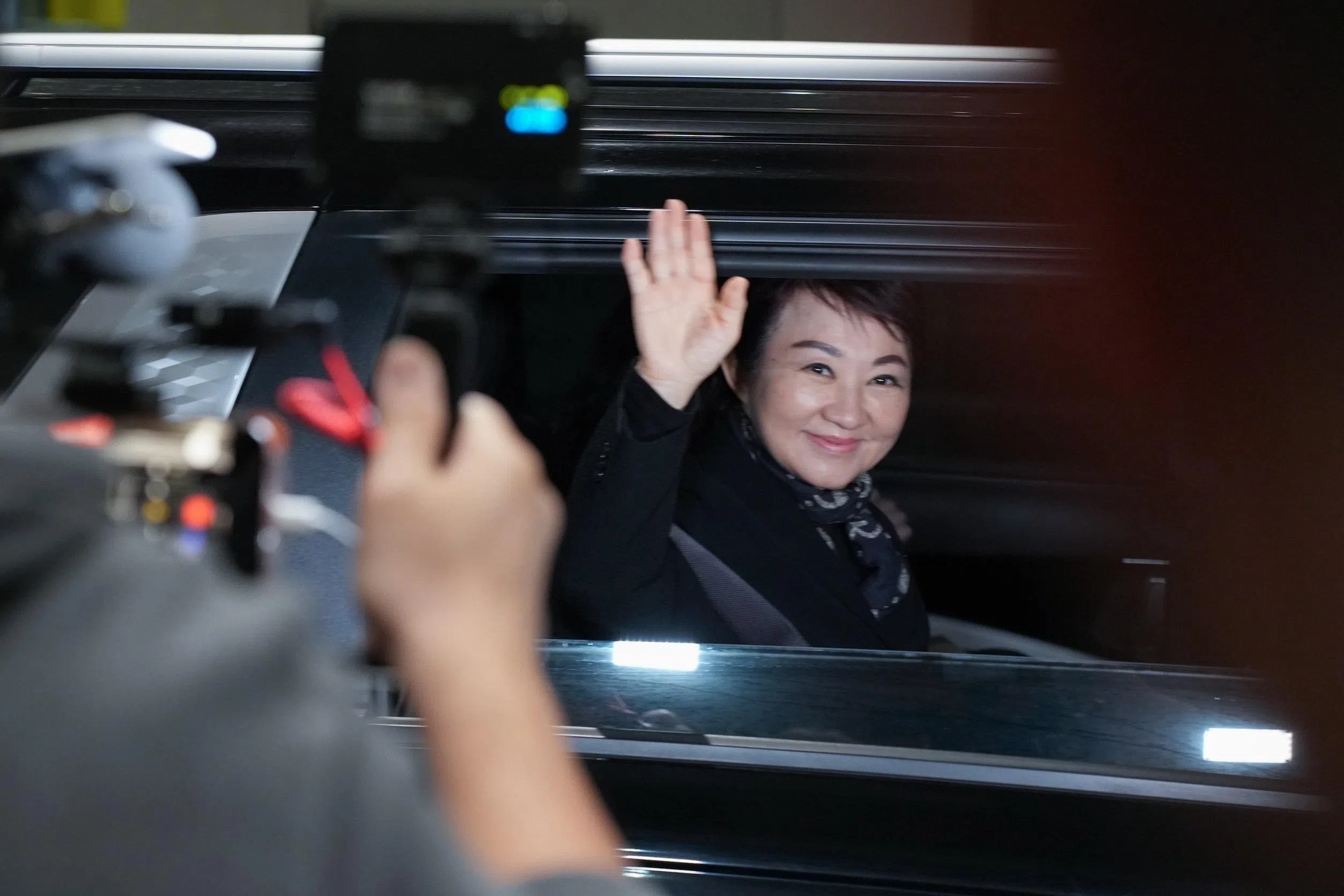 台中市长卢秀燕出任蒋万安竞选总部主委,使两名被视为国民党潜在总统候选人的政治人物在地方选战中并肩合作,也让蓝营2028年大选布局再受关注。图为卢秀燕今年3月完成访美行程返台。(取自台中市政府官网)