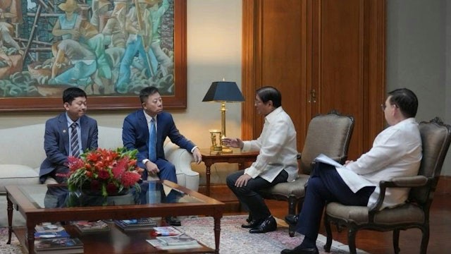中菲关系紧张,7月21日菲总统晤中国大使逾1小时。(菲律宾政府)