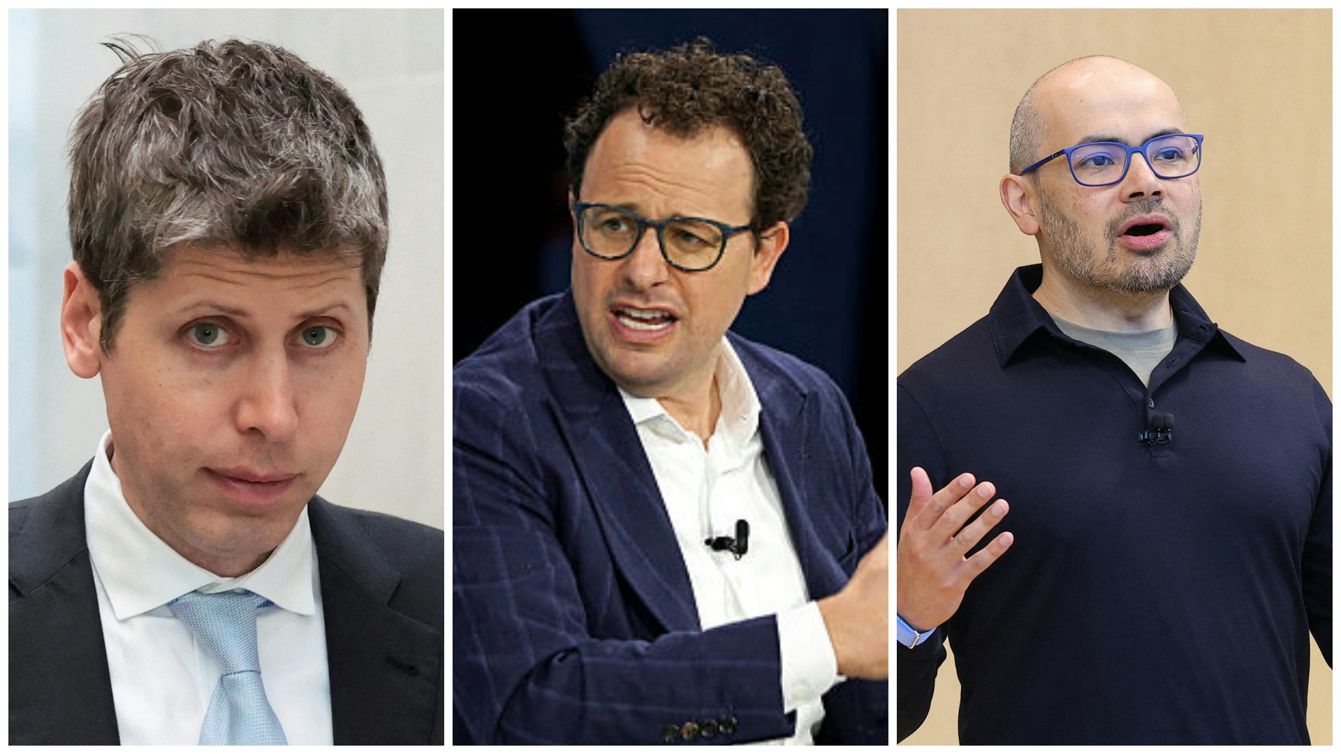 三位AI企业的行政总裁,OpenAI的Sam Altman、Anthropic的Dario Amodei和谷歌DeepMind的Demis Hassabis,共同签署公开信,要求政府强制企业对基因合成订单进行全面筛查,杜绝不法分子利用技术漏洞研发生化武器。(Reuters&Getty)