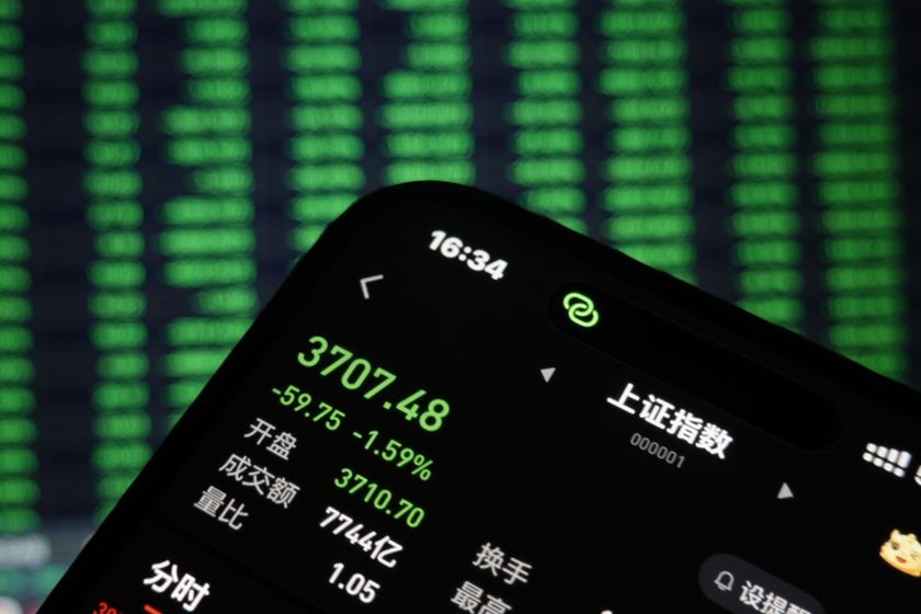 2026年10月15日,当日股市收盘行情。图:IC photo