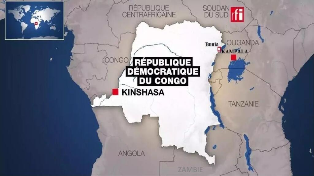 法广图片 / 非洲 - 刚果（金）：伊图里省（l'Ituri）的省城在布尼亚（Bunia）。
RFI Image montage / Afrique - la RD Congo : Bunia est le chef-lieu de la province de l'Ituri.