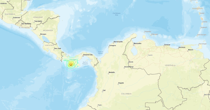 （图取自USGS网页earthquake.usgs.gov）