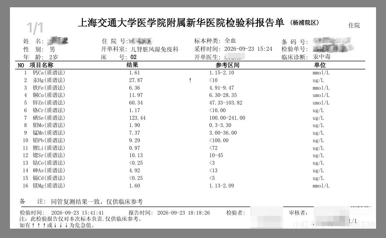 ▲该家长出示的报告单