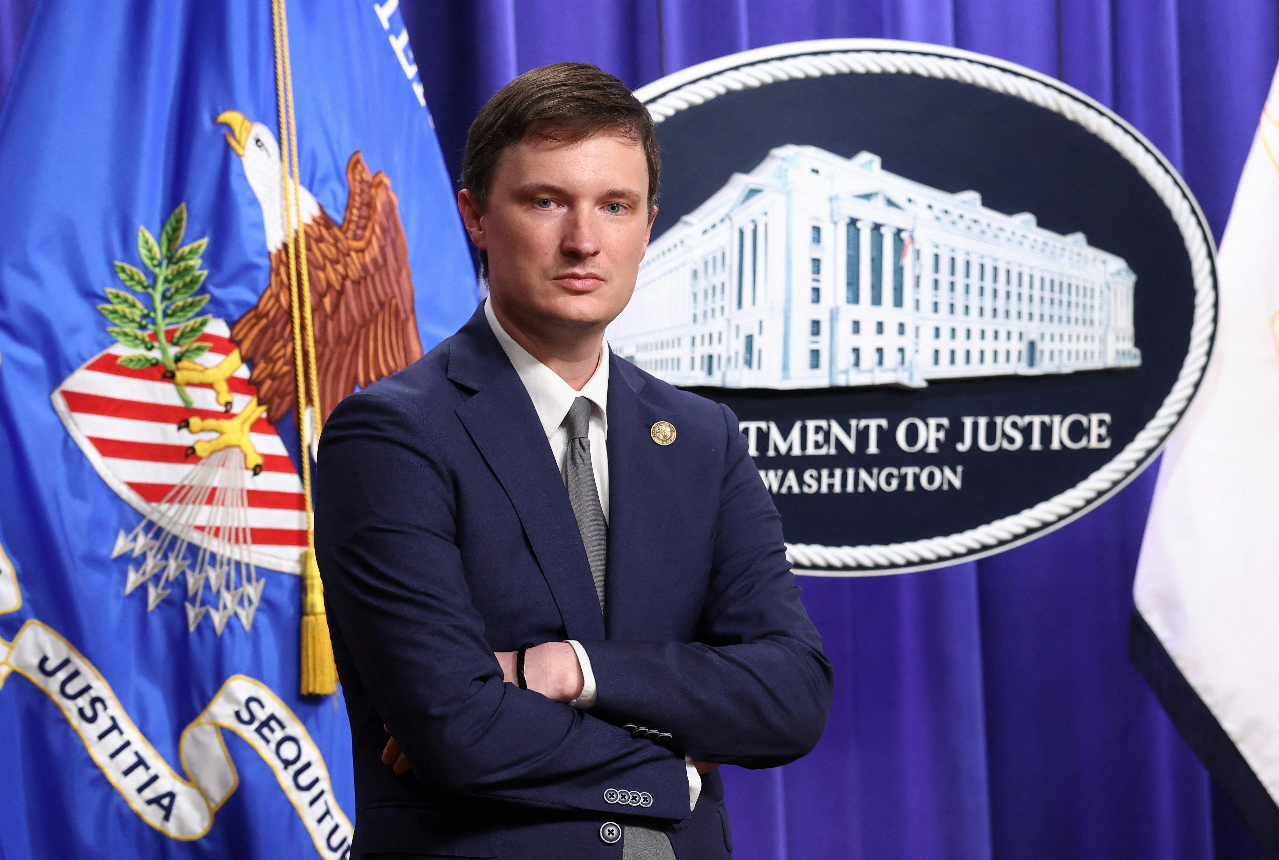 美国司法部代理副部长麦科特(Trent McCotter)。(Reuters)