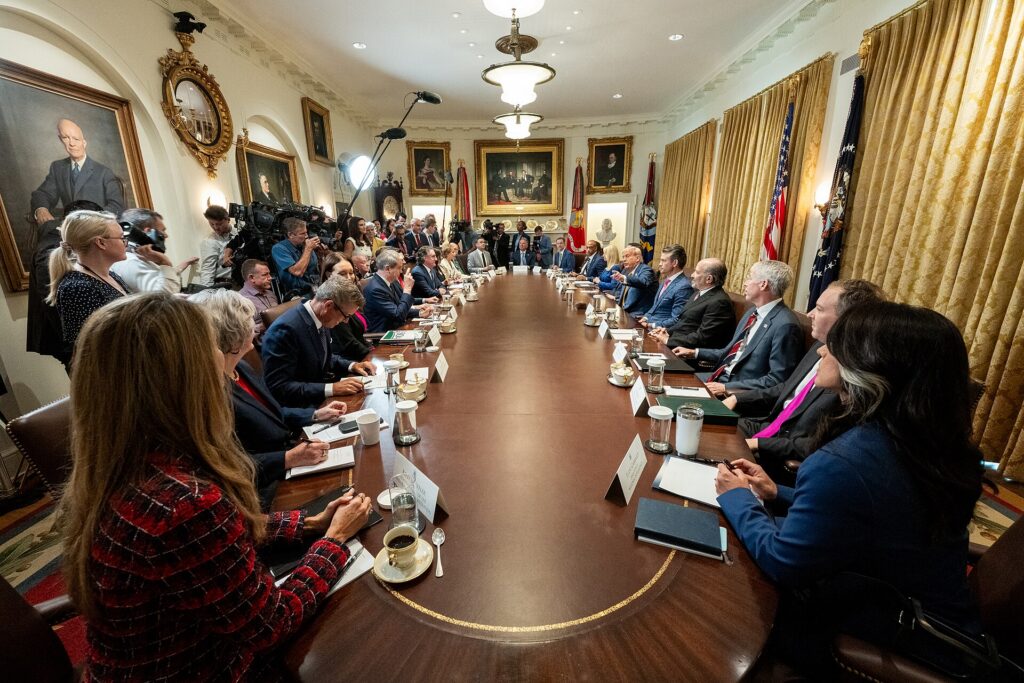 Group photo of Trump's second cabinet on July 8, 2025