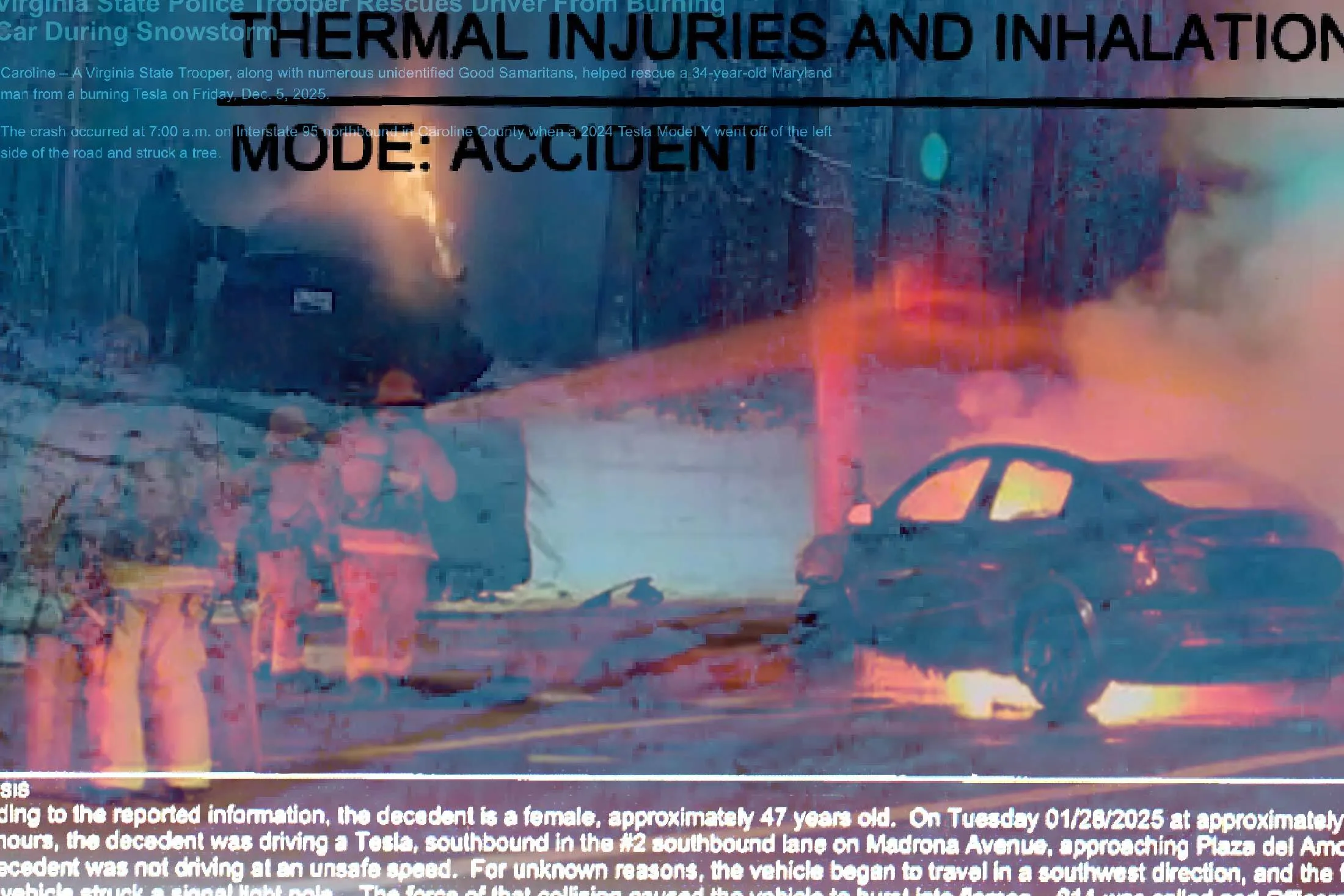 15 人在特斯拉车门无法打开的事故中丧生